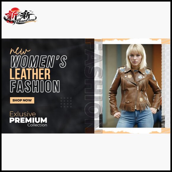 Genuine Suede Leather Western Fringe Jacket Women Cowgirl Style - Picture 7 of 7